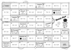 Vorschau - Spiele - Dezimalzahlen addieren und subtrahieren - Mathematikspiel - Seite 3