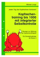 Vorschau - Arbeitsblätter - Kopfrechentraining im Zahlenraum bis 1000 - Deckblatt