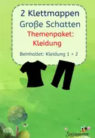 Vorschau - Arbeitsblätter - 2 Klettmappen große Schatten zuordnen Themenpaket Kleidung - Deckblatt