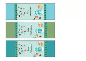 Vorschau - Mal- und Bastelvorlagen - Bundle Weihnachtsgrüße + Adventskalender für den Unterricht - Seite 3