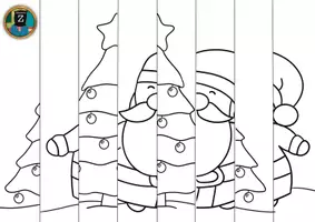 Vista previa - Manualidades / Dibujos para colorear - Agamográfo navideño - página 2