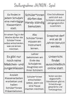 Vorschau - Arbeitsblätter - Stellungnahme/Leserbrief/Erörterung: JA - NEIN - Spiel - Seite 2
