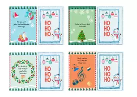Vorschau - Bildkarten - Weihnachten-Schneemann Aktionskarten Adventskalender - Deckblatt