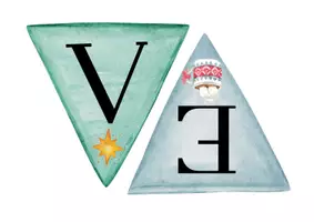 Vorschau - Bildkarten - Weihnachten-Wimpel Adventskalender - Seite 1