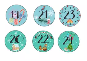 Vorschau - Bildkarten - Weihnachten-Nummern für den Adventskalender - Seite 3