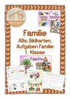 Vorschau - Arbeitsblätter - Familie Bildkarten Arbeitsblätter - Deckblatt