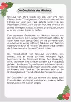 Vorschau - Arbeitsblätter - Lesetext (Lesetandem) "Die Geschichte des Nikolaus" - mit Fragen zum Text - Seite 2