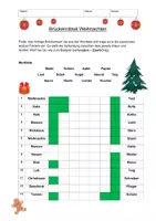Vorschau - Arbeitsblätter - Brückenrätsel Weihnachten - Deckblatt