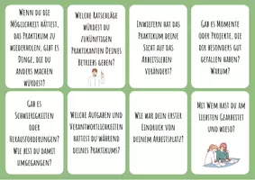 Vorschau - Arbeitsblätter - Cover Praktikumsnachbereitung - Seite 1