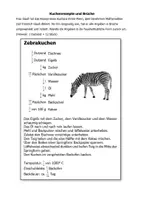 Vorschau - Arbeitsblätter - Brüche im Kuchenrezept - Deckblatt