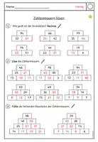 Vorschau - Stundenentwürfe - Zahlenmauern: Minus im Zahlenraum 100 erforschen und wiederholen - Unterrichtseinheit 3/6 (Klasse 2) - Seite 2