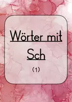 Vorschau - Stationenlernen - Klettmappen Nomen mit Sch des Grundwortschatz Hessens - Seite 1