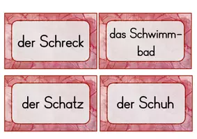 Vorschau - Spiele - Wortkarten Nomen mit Sch am Anfang Grundwortschatz Hessen - Seite 3