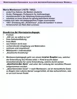 Vorschau - Text - Materialpaket- Montessoripädagogik - Seite 1
