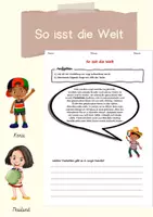 Vorschau - Arbeitsblätter - So isst die Welt - Essgewohnheiten - Deckblatt