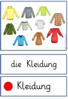 Vorschau - Präsentationen/Tafelbilder - Bild-Wortkarten Kleidung und Accessoires DaZ und DaF - Seite 1