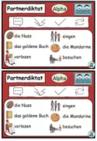 Vorschau - Aufgabenkarten - Partnerdiktat "Der Nikolaus" dreifach differenziert - Advent - DaZ / DaF / Deutsch - Seite 3