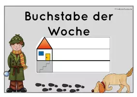 Vorschau - Poster - Buchstabe der Woche Plakat - Deckblatt
