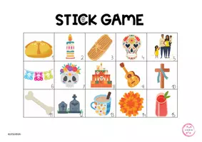 Vista previa - Juegos / Gamificación - DAY OF DEAD STICK GAME - with answers - página 1