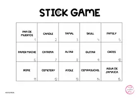 Vista previa - Juegos / Gamificación - DAY OF DEAD STICK GAME - with answers - página 2
