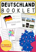 Vorschau - Arbeitsblätter - Booklet mit Aufgaben zu Deutschland und den Bundesländern - Deckblatt