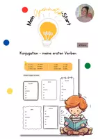 Vorschau - Arbeitsblätter - Konjugation: meine ersten Verben - Deckblatt