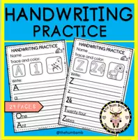 Vista previa - Hojas de trabajo - HANDWRITING PRACTICE - THE HUM BAM B - Portada