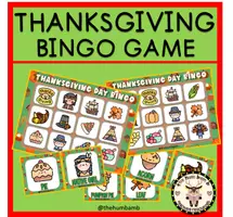 Vista previa - Juegos / Gamificación - THANKSGIVING LOTTO GAME PRINTABLE - THE HUM BAM B - Portada