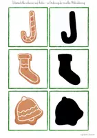Vorschau - Spiele - Schattenbilder Plätzchen Kekse - visuelle Wahrnehmung - Seite 2