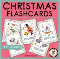 Vista previa - Juegos / Gamificación - CHRISTMAS HOLIDAY FLASHCARDS VOCABULARY- THE HUM BAM B - Portada