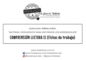Vista previa - Refuerzo / NEE / Materiales de apoyo - Cuadernillo COMPRENSIÓN LECTORA II - Fichas de Trabajo - página 1