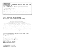 Vista previa - Refuerzo / NEE / Materiales de apoyo - Cuadernillo COMPRENSIÓN LECTORA II - Fichas de Trabajo - página 2
