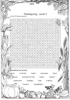 Vorschau - Arbeitsblätter - Thanksgiving - Puzzles and reading - Seite 1