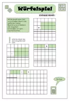Vorschau - Arbeitsblätter - Würfelspiel schriftliches Rechnen - Deckblatt