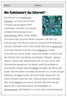Vorschau - Arbeitsblätter - Text der Woche - INTERNET / Lesetext differenziert / Lesekonferenz - Seite 1