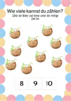 Vorschau - Arbeitsblätter - Zählen | 1. Klasse | Mathematik | Zahlenlernen (PDF+Word) - Seite 3