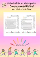 Vorschau - Spiele - Was bin ich? - Rätsel zum Thema Gefühle (Band 1) - Deckblatt