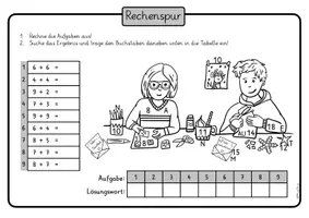 Vorschau - Arbeitsblätter - Materialpaket - weihnachtliche Rechenspuren - Seite 3