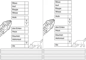 Vorschau - Arbeitsblätter - Lesespaziergang Buchstabenverbindung Au au (Meine Fibel) - Seite 3