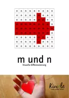 Vorschau - Arbeitsblätter - m und n unterscheiden – Visuelle Differenzierung - Deckblatt