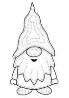 Vorschau - Mal- und Bastelvorlagen - Wichtel Prickeln im Winter - Weihnachtswichtel Fensterbilder - Seite 3