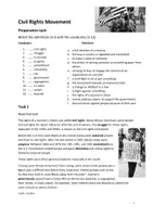 Vorschau - Arbeitsblätter - MLK and the civil rights movement - Deckblatt