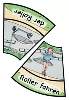 Vorschau - Arbeitsblätter - Materialpaket "Auf dem Skaterplatz" Im Park (wachsend) DaZ / DaF / Deutsch - Seite 2