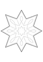 Vorschau - Mal- und Bastelvorlagen - Sterne Prickeln im Winter - Fensterbilder für Weihnachten - Seite 1