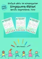 Vorschau - Spiele - MATERIALPAKET Dingsbums-Rätsel zu den Themen Berufe, Gegenstände, Tiere - Deckblatt