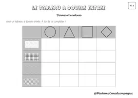 Aperçu - Apprentissages en autonomie - Kit pédagogique - le tableau à double entrée (ateliers et sm) - Page 2