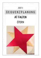 Vorschau - Lehrpläne/Lehrermaterial - Falten - einfacher Stern - Sequenzplanung - Deckblatt