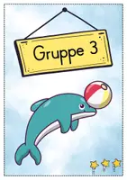 Vorschau - Bildkarten - Gruppenschilder + Stationsschilder - Delfin für die Delfinklasse - Seite 3