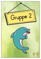Vorschau - Bildkarten - Gruppenschilder + Stationsschilder - Delfin für die Delfinklasse - Seite 2