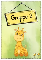 Vorschau - Bildkarten - Gruppenschilder + Stationsschilder - Giraffe für die Giraffenklasse - Seite 2